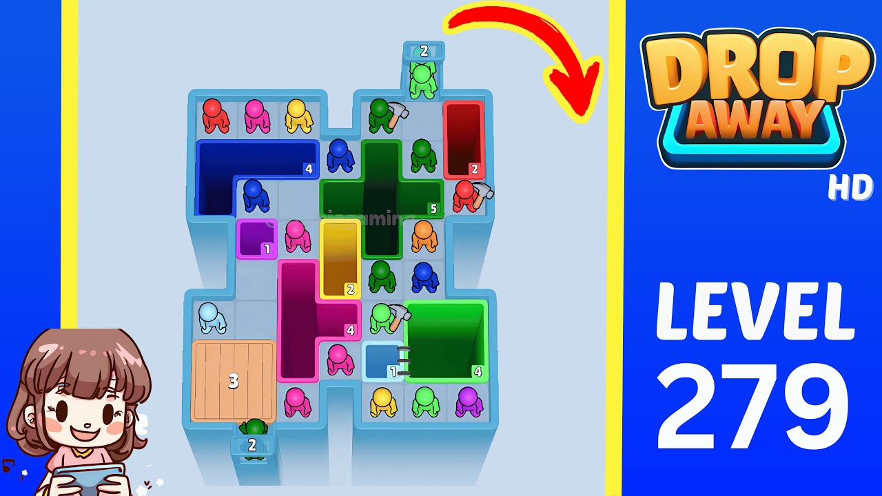 Drop Away Level 279: Drop Away Level 279 - Walkthrough Solution Game