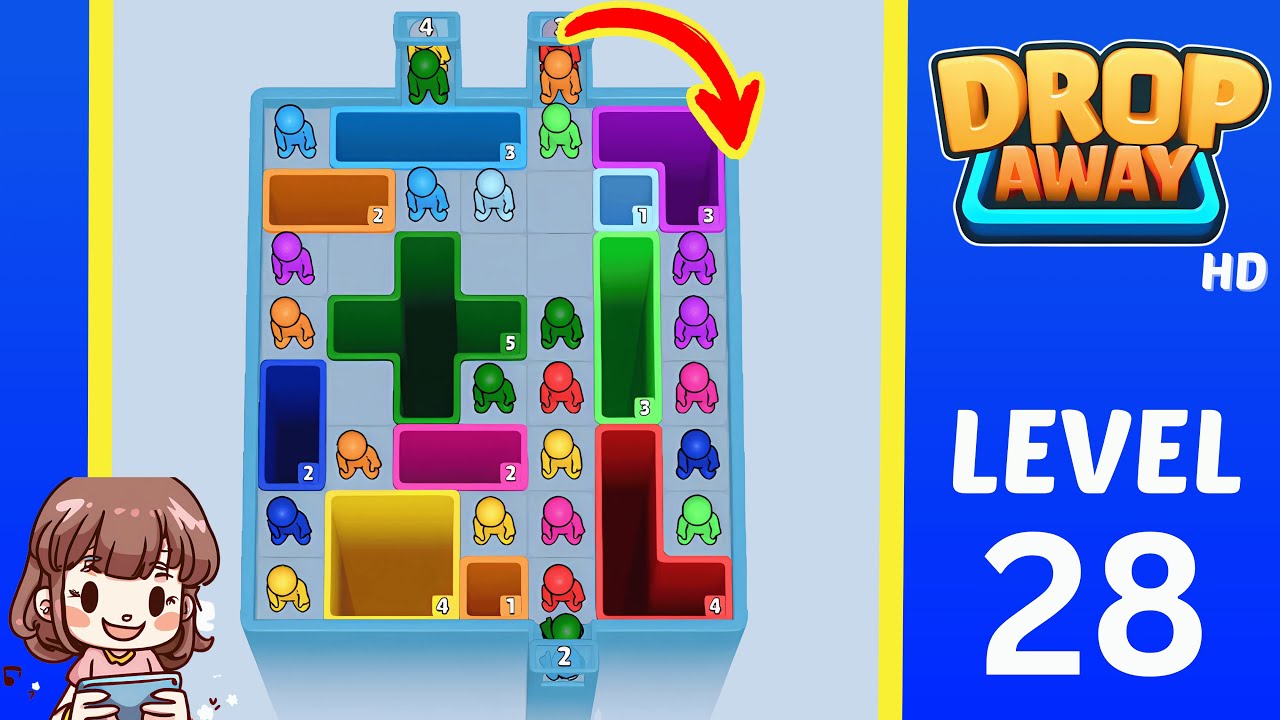 Drop Away Level 28: Drop Away Level 28 - Walkthrough Solution Game