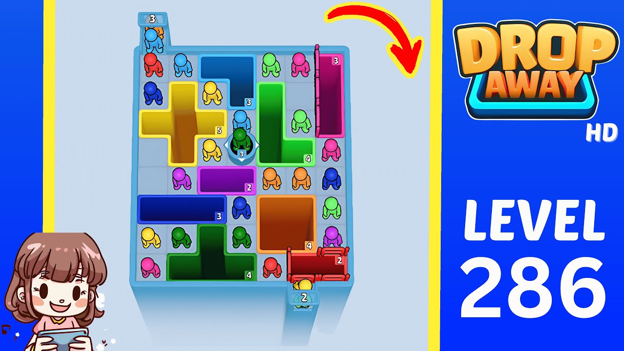 Drop Away Level 286: Drop Away Level 286 - Walkthrough Solution Game