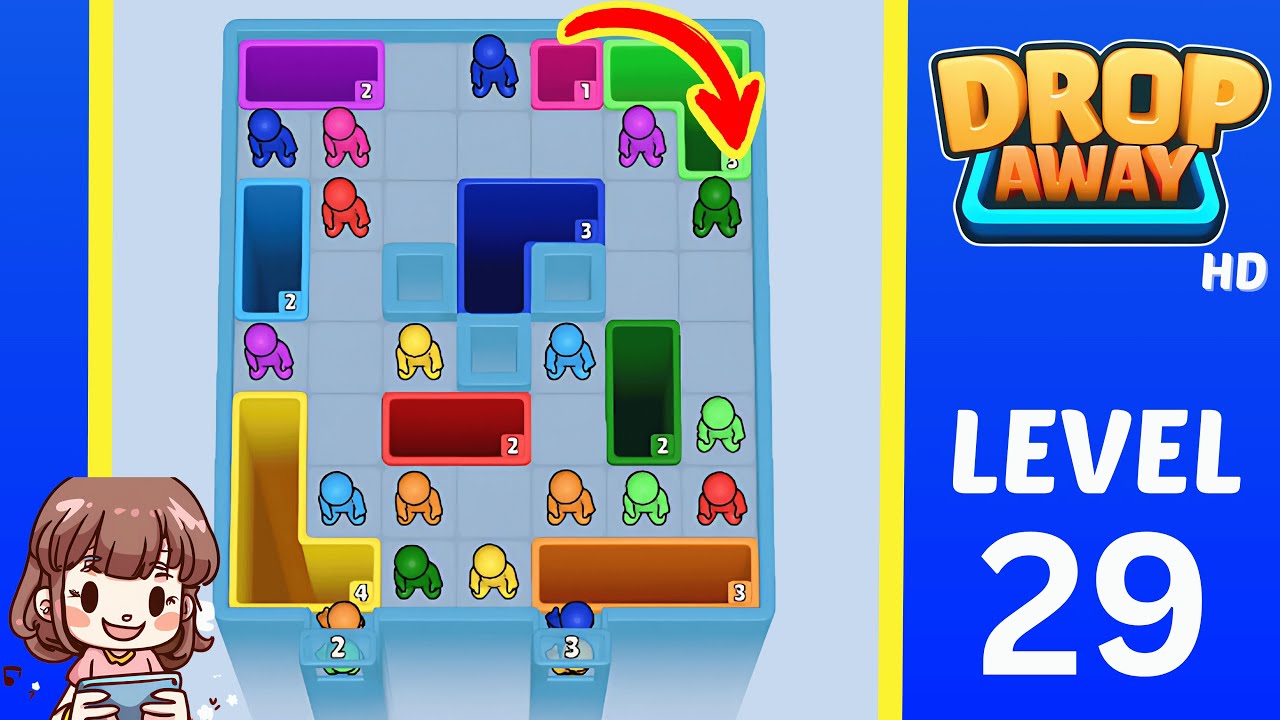Drop Away Level 29: Drop Away Level 29 - Walkthrough Solution Game