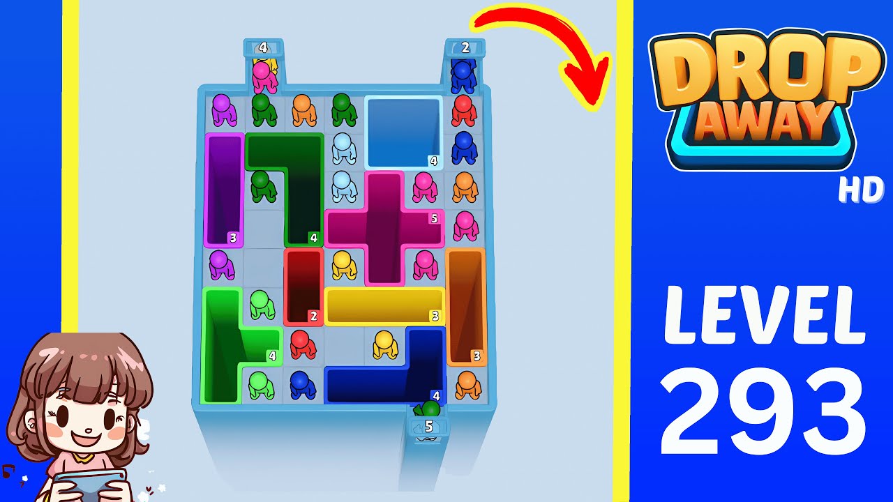 Drop Away Level 293: Drop Away Level 293 - Walkthrough Solution Game