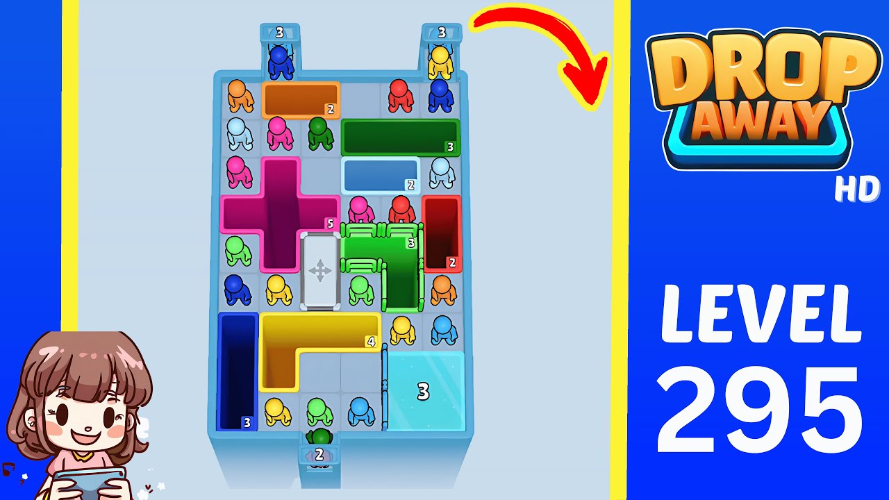 Drop Away Level 295: Drop Away Level 295 - Walkthrough Solution Game