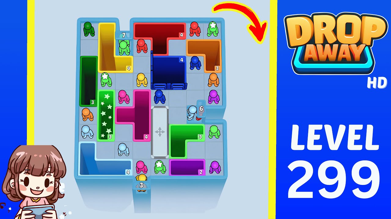 Drop Away Level 299: Drop Away Level 299 - Walkthrough Solution Game