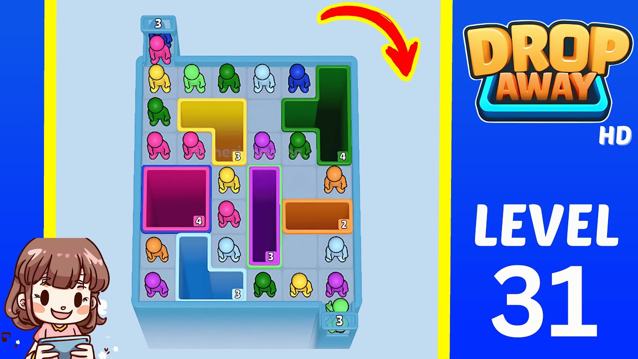 Drop Away Level 31: Drop Away Level 31 - Walkthrough Solution Game