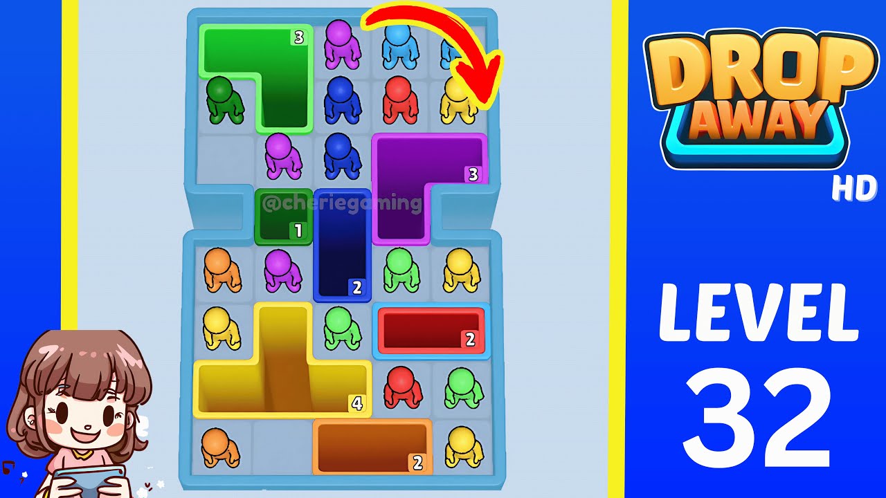 Drop Away Level 32: Drop Away Level 32 - Walkthrough Solution Game
