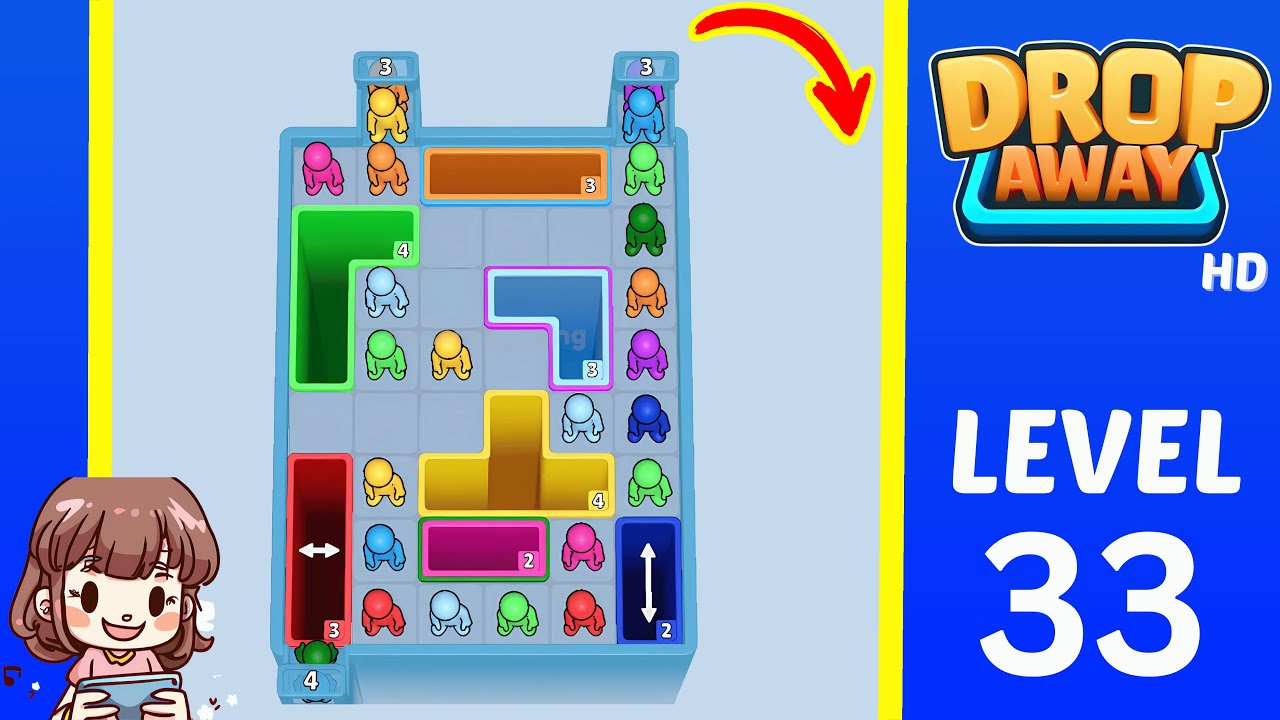 Drop Away Level 33: Drop Away Level 33 - Walkthrough Solution Game