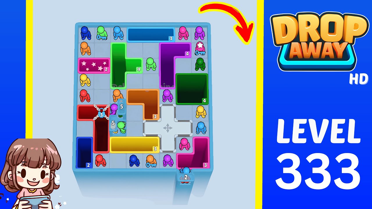 Drop Away Level 333: Drop Away Level 333 - Walkthrough Solution Game