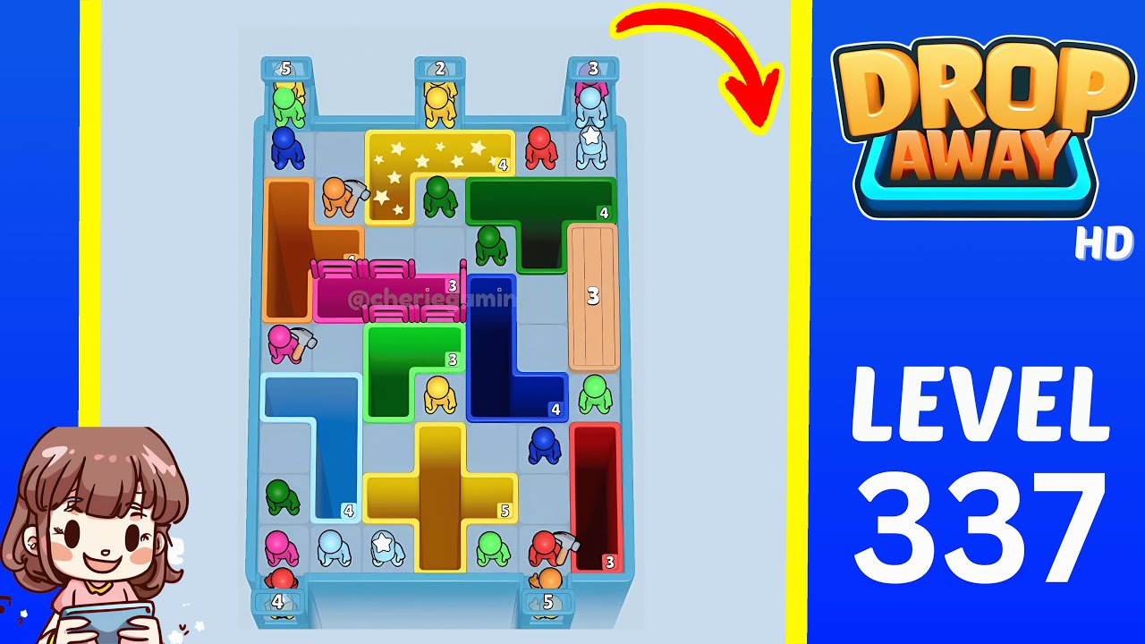 Drop Away Level 337: Drop Away Level 337 - Walkthrough Solution Game