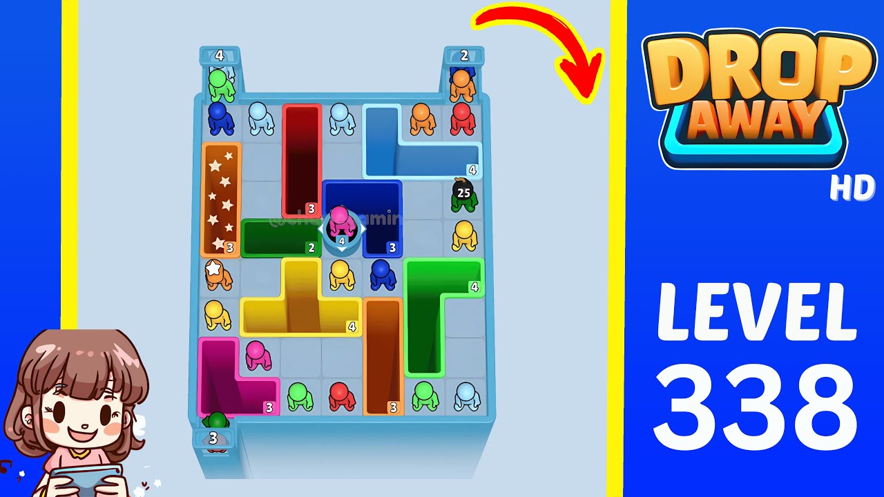 Drop Away Level 338: Drop Away Level 338 - Walkthrough Solution Game