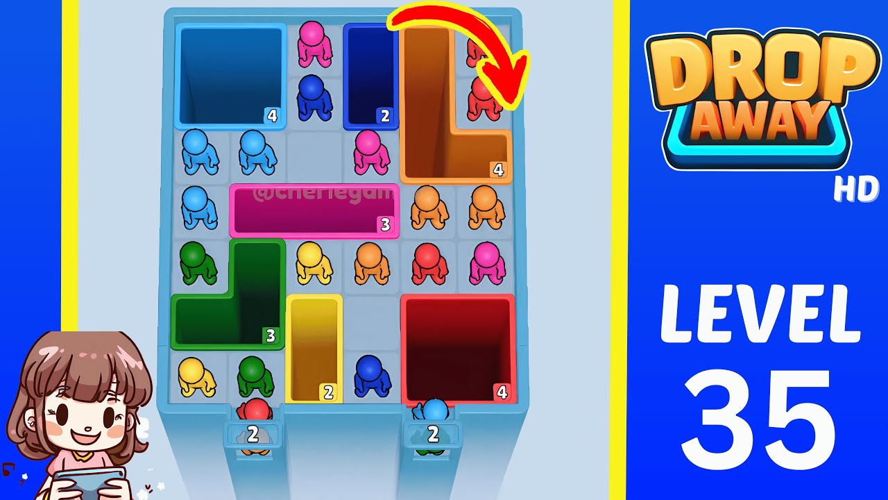 Drop Away Level 35: Drop Away Level 35 - Walkthrough Solution Game