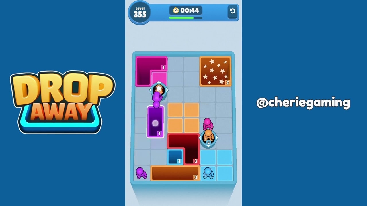 Drop Away Level 355: Drop Away Level 355 - Walkthrough Solution Game