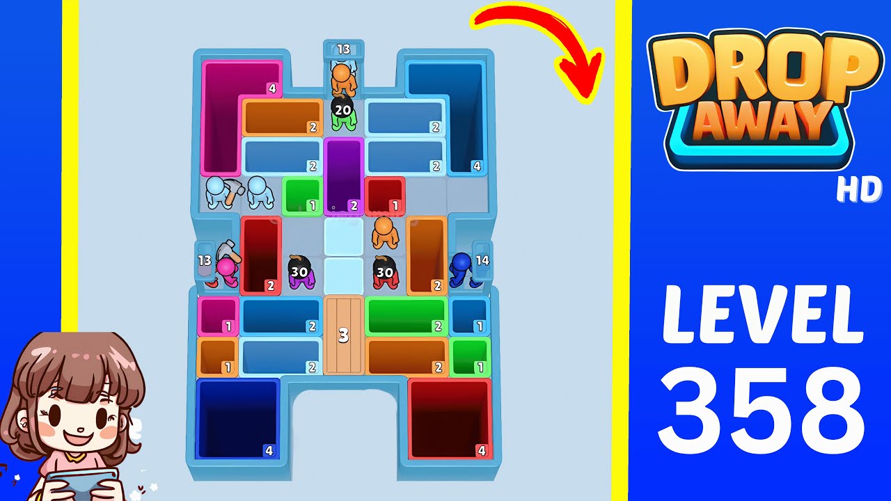 Drop Away Level 358: Drop Away Level 358 - Walkthrough Solution Game