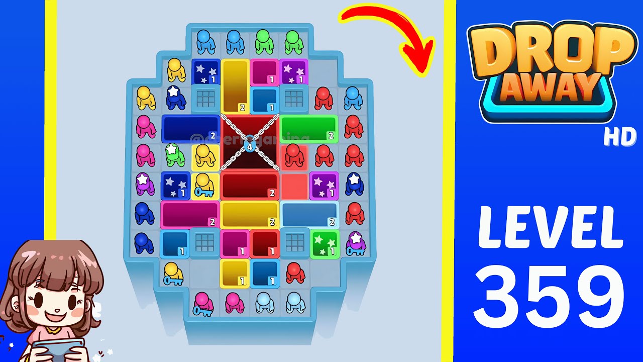 Drop Away Level 359: Drop Away Level 359 - Walkthrough Solution Game