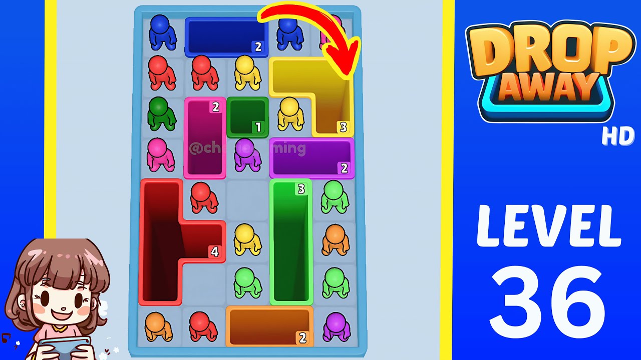 Drop Away Level 36: Drop Away Level 36 - Walkthrough Solution Game