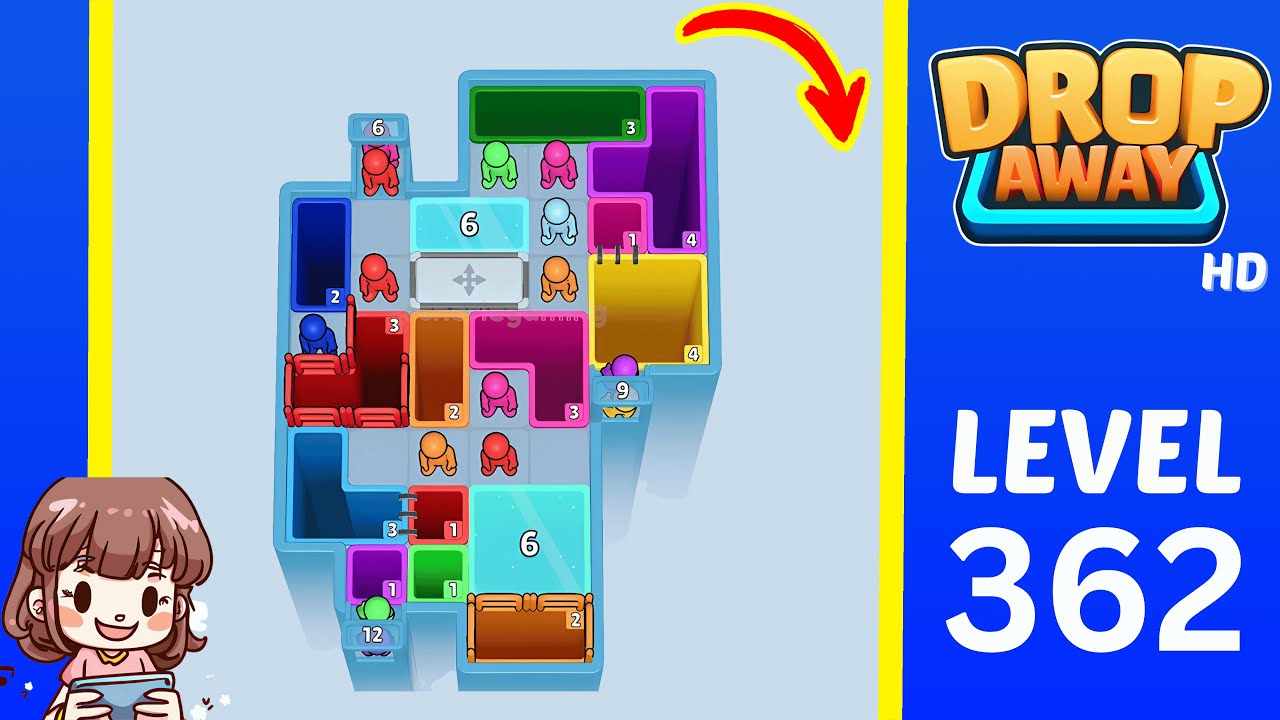 Drop Away Level 362: Drop Away Level 362 - Walkthrough Solution Game