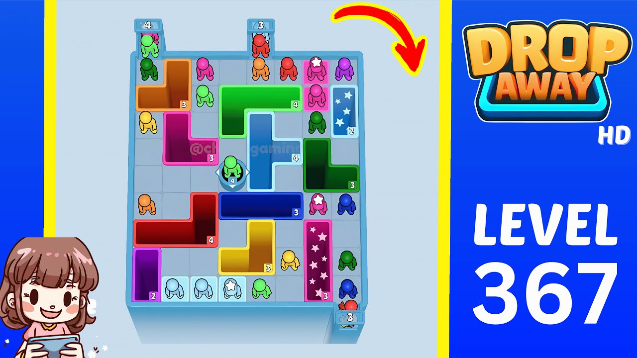 Drop Away Level 367: Drop Away Level 367 - Walkthrough Solution Game