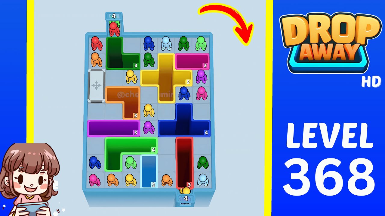 Drop Away Level 368: Drop Away Level 368 - Walkthrough Solution Game