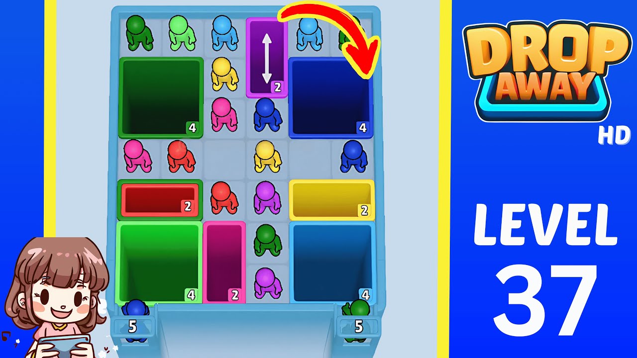 Drop Away Level 37: Drop Away Level 37 - Walkthrough Solution Game