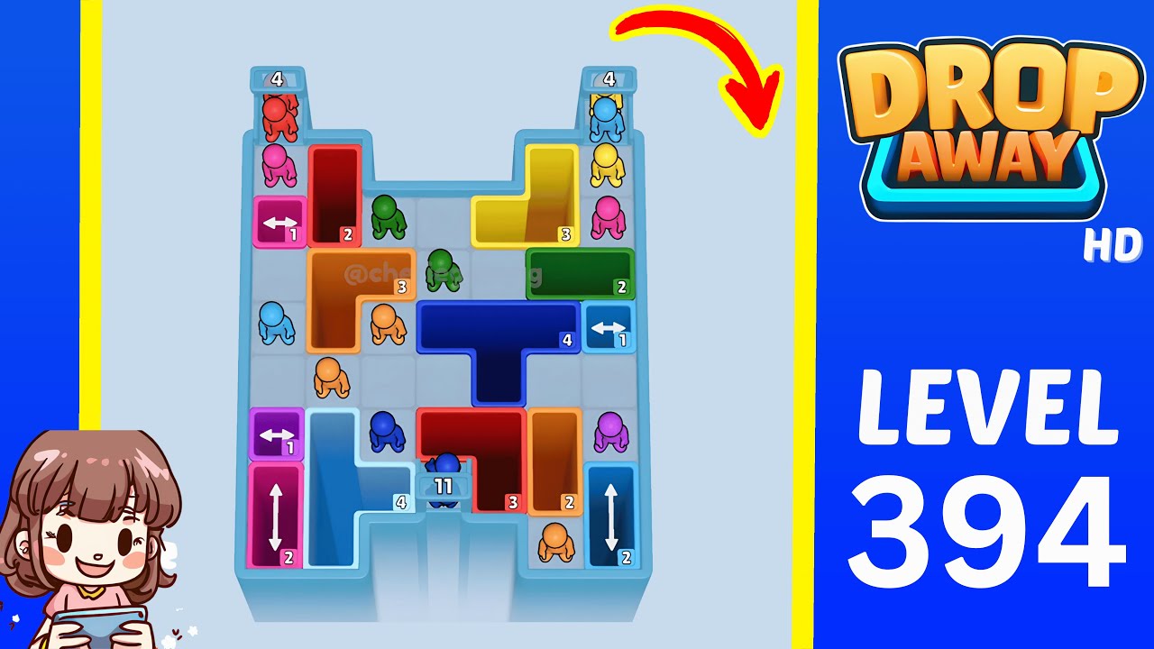 Drop Away Level 394: Drop Away Level 394 - Walkthrough &amp; Solution &amp; Game