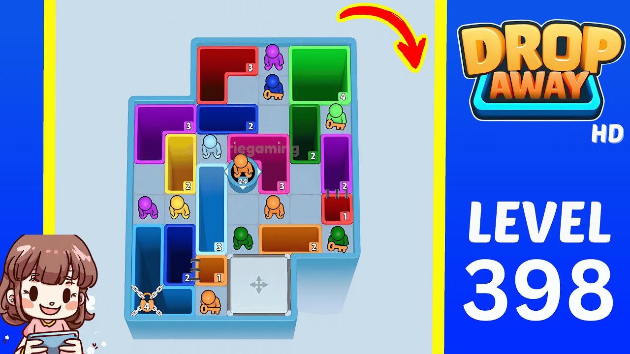 Drop Away Level 398: Drop Away Level 398 - Walkthrough &amp; Solution &amp; Game