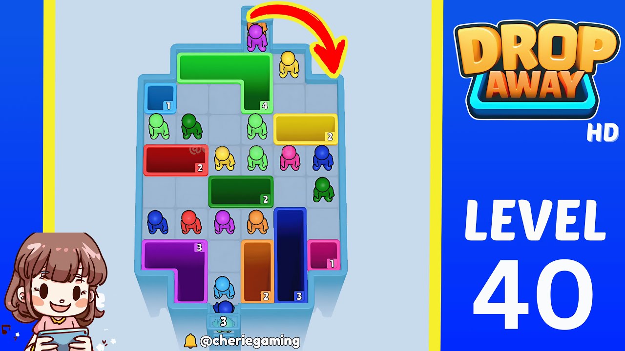 Drop Away Level 40: Drop Away Level 40 - Walkthrough Solution Game
