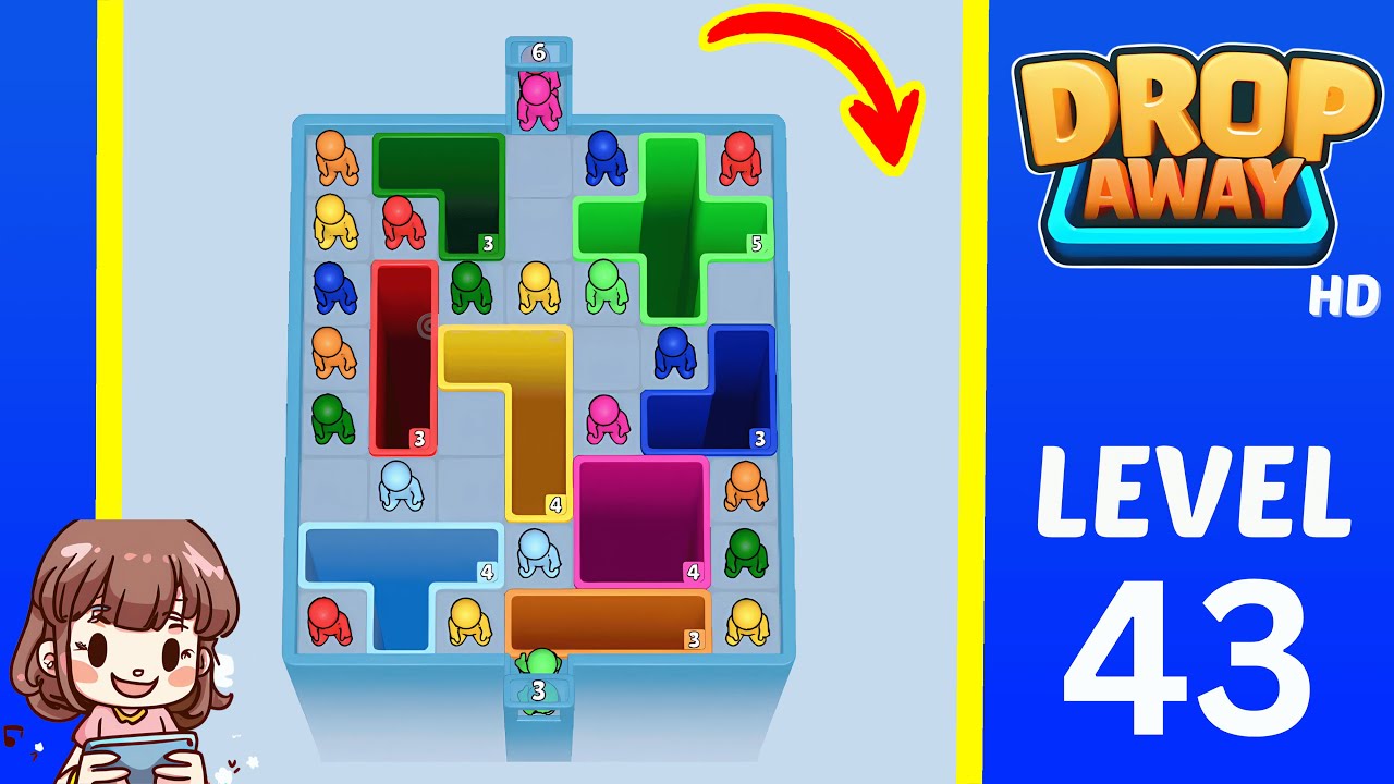 Drop Away Level 43: Drop Away Level 43 - Walkthrough Solution Game