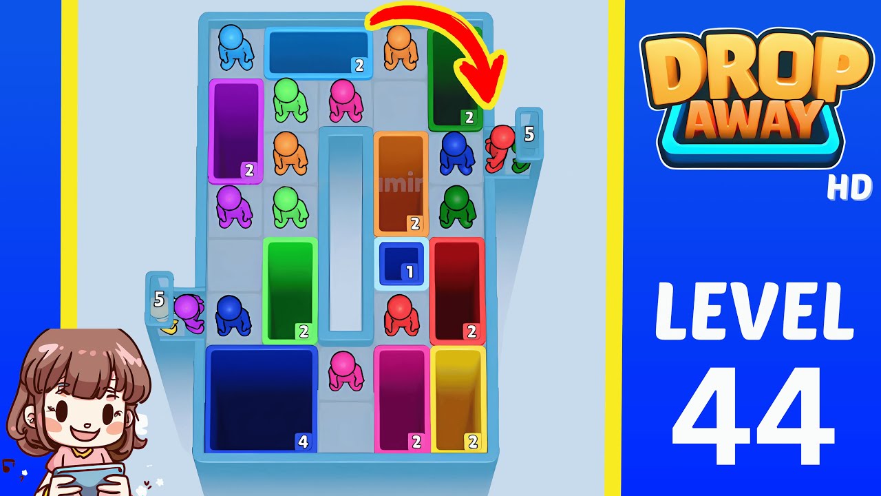 Drop Away Level 44: Drop Away Level 44 - Walkthrough Solution Game