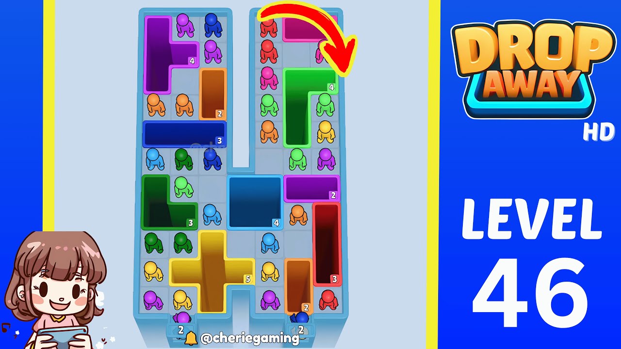 Drop Away Level 46: Drop Away Level 46 - Walkthrough Solution Game