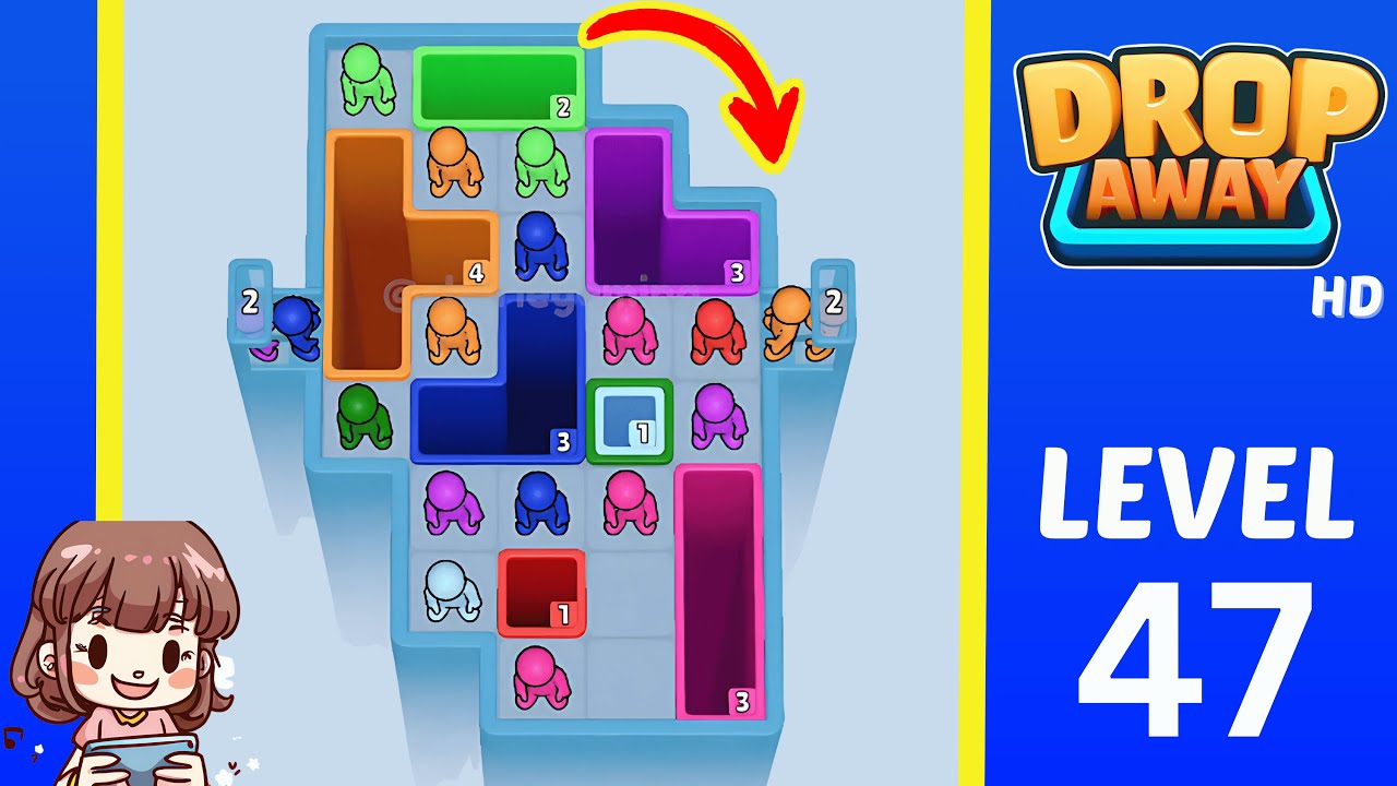 Drop Away Level 47: Drop Away Level 47 - Walkthrough Solution Game