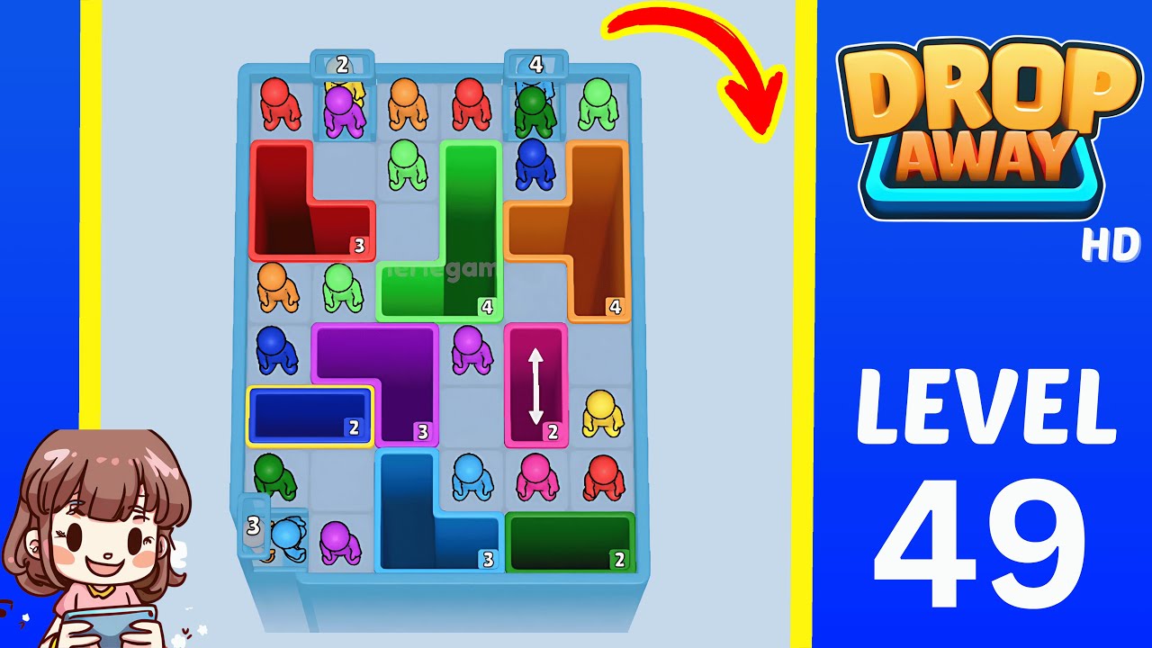 Drop Away Level 49: Drop Away Level 49 - Walkthrough Solution Game