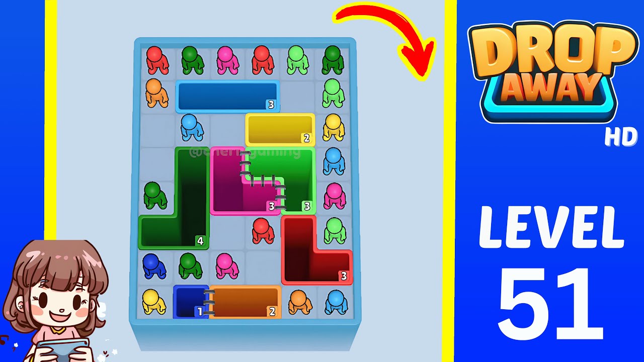 Drop Away Level 51: Drop Away Level 51 - Walkthrough Solution Game