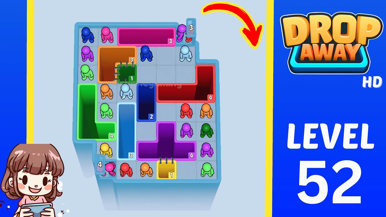 Drop Away Level 52: Drop Away Level 52 - Walkthrough Solution Game