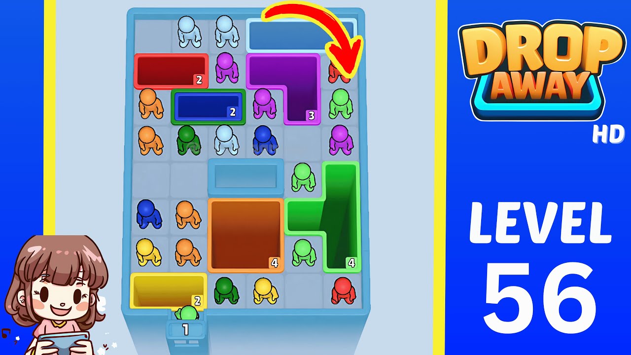 Drop Away Level 56: Drop Away Level 56 - Walkthrough Solution Game