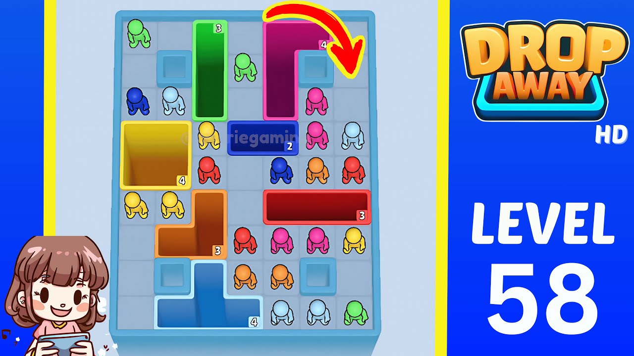 Drop Away Level 58: Drop Away Level 58 - Walkthrough Solution Game