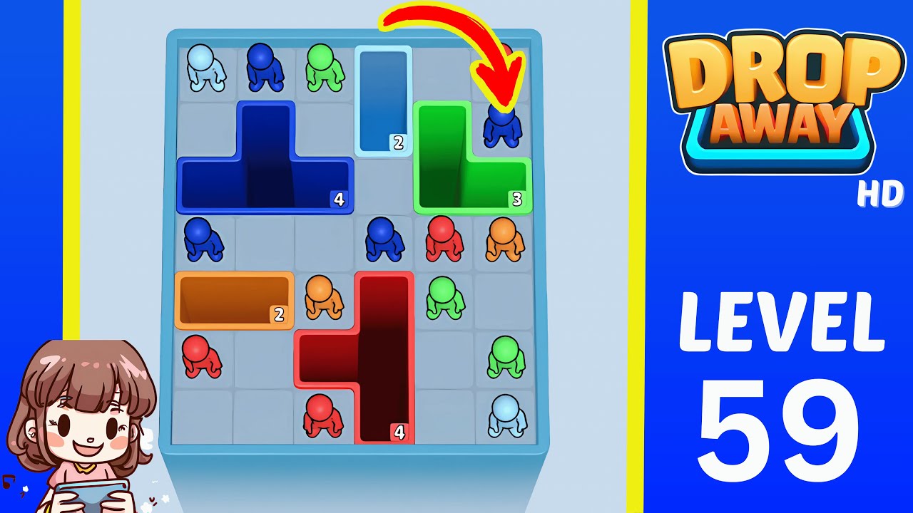 Drop Away Level 59: Drop Away Level 59 - Walkthrough Solution Game