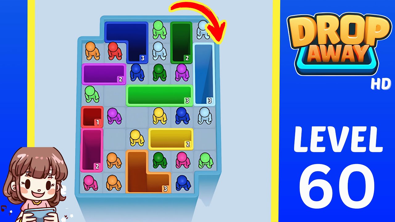 Drop Away Level 60: Drop Away Level 60 - Walkthrough Solution Game