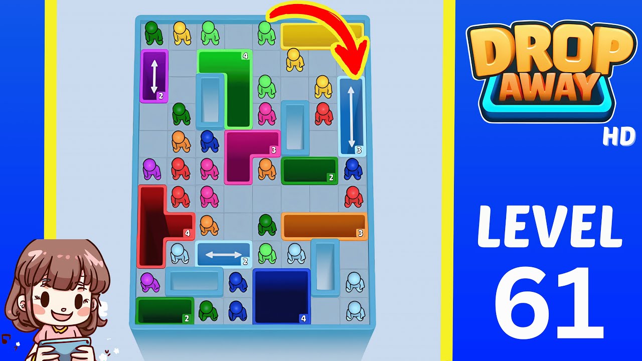 Drop Away Level 61: Drop Away Level 61 - Walkthrough Solution Game