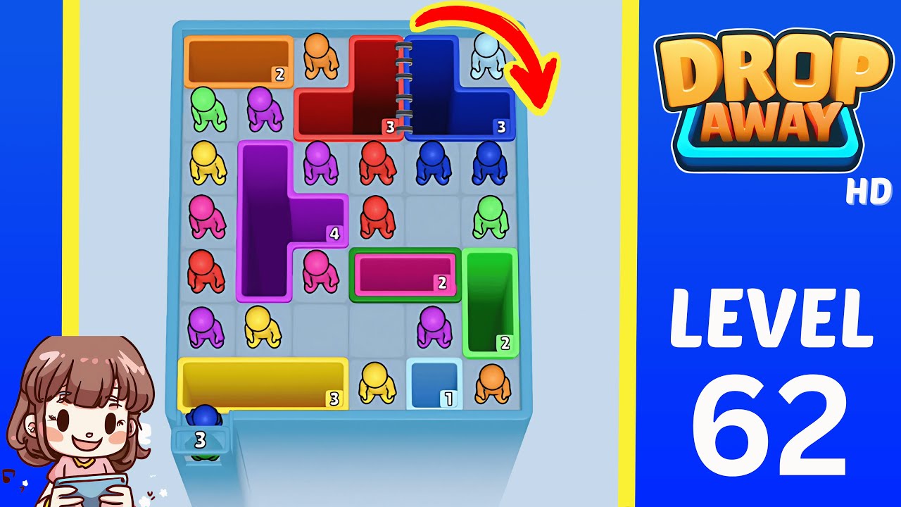 Drop Away Level 62: Drop Away Level 62 - Walkthrough Solution Game