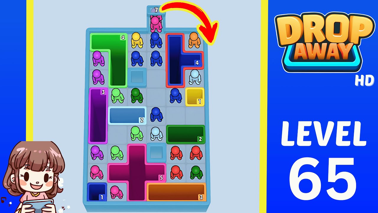 Drop Away Level 65: Drop Away Level 65 - Walkthrough Solution Game