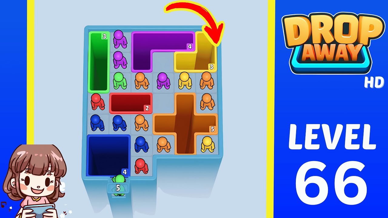 Drop Away Level 66: Drop Away Level 66 - Walkthrough Solution Game