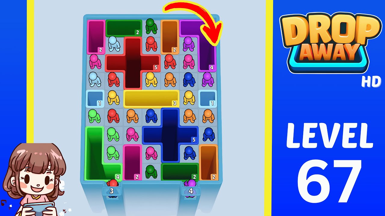 Drop Away Level 67: Drop Away Level 67 - Walkthrough Solution Game