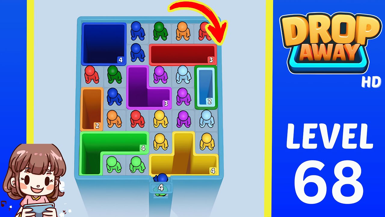 Drop Away Level 68: Drop Away Level 68 - Walkthrough Solution Game