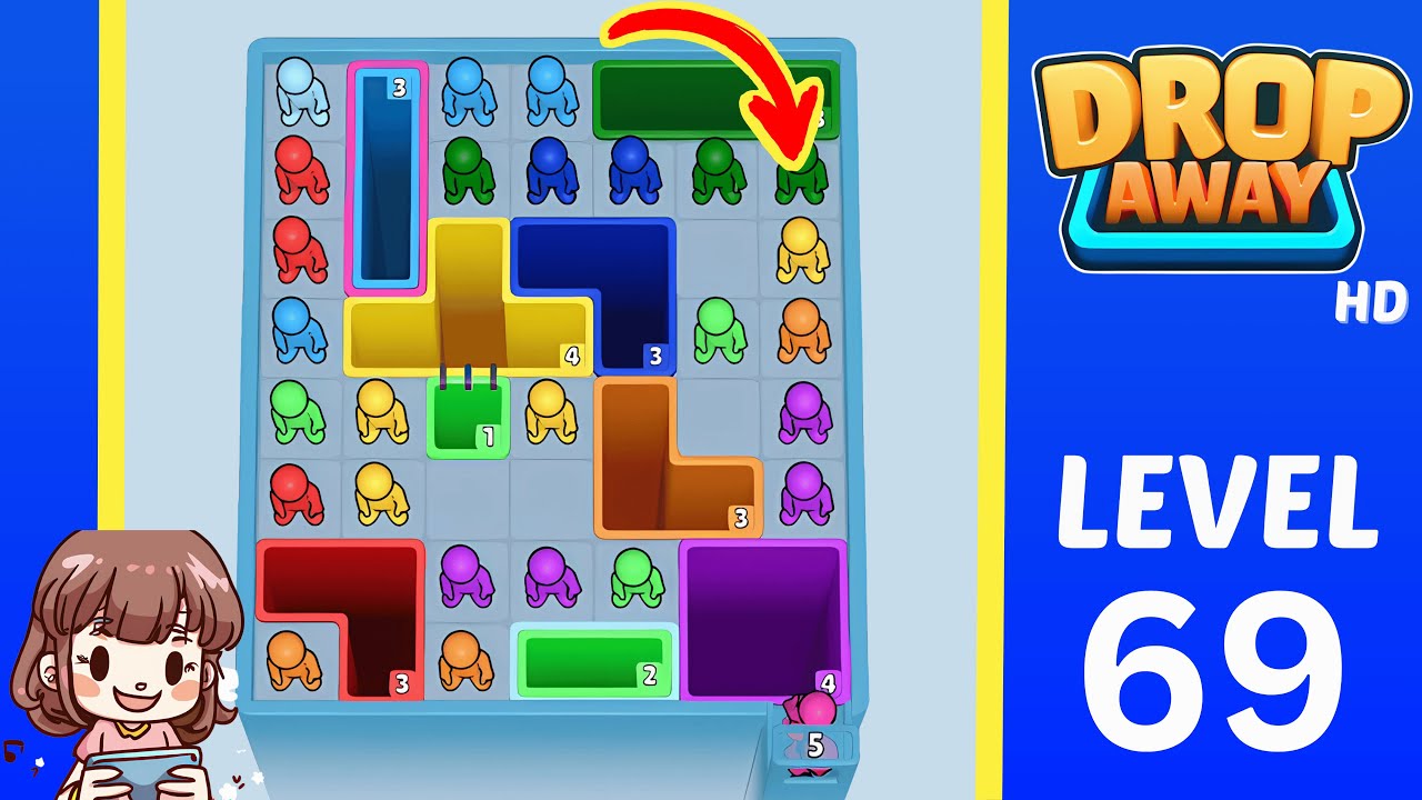 Drop Away Level 69: Drop Away Level 69 - Walkthrough Solution Game