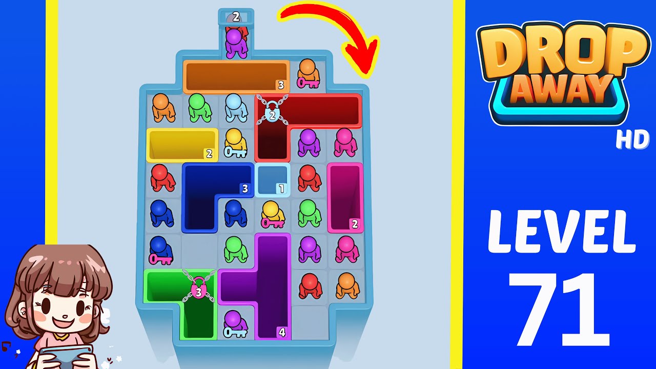 Drop Away Level 71: Drop Away Level 71 - Walkthrough Solution Game