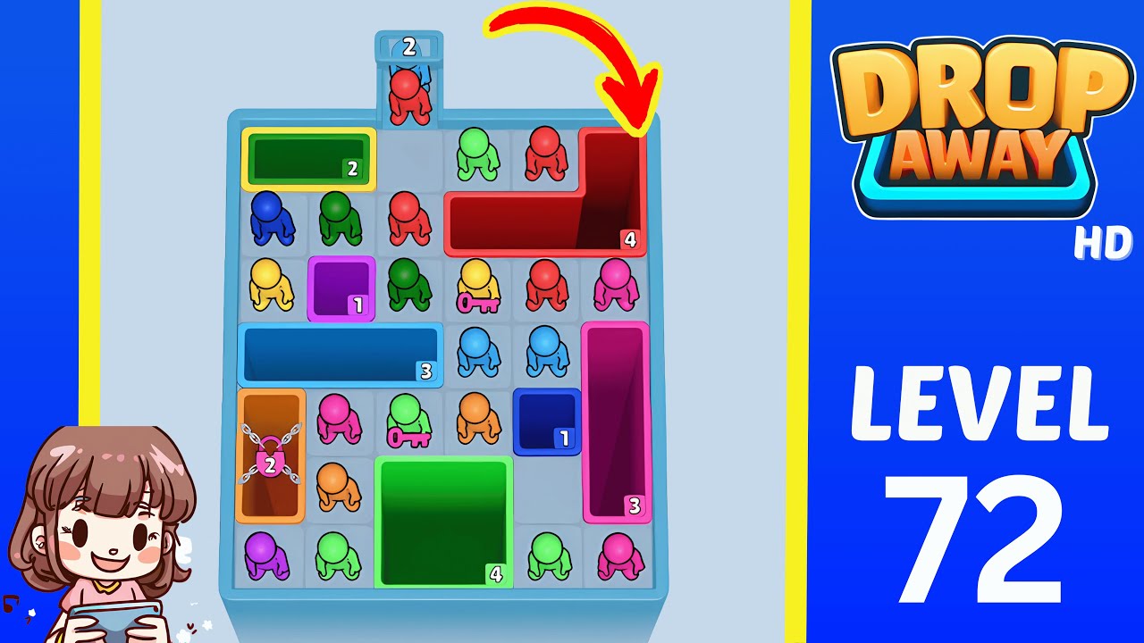 Drop Away Level 72: Drop Away Level 72 - Walkthrough Solution Game