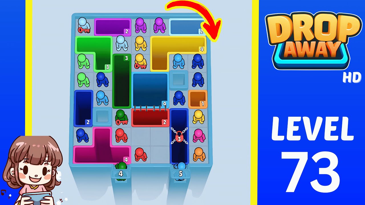 Drop Away Level 73: Drop Away Level 73 - Walkthrough Solution Game
