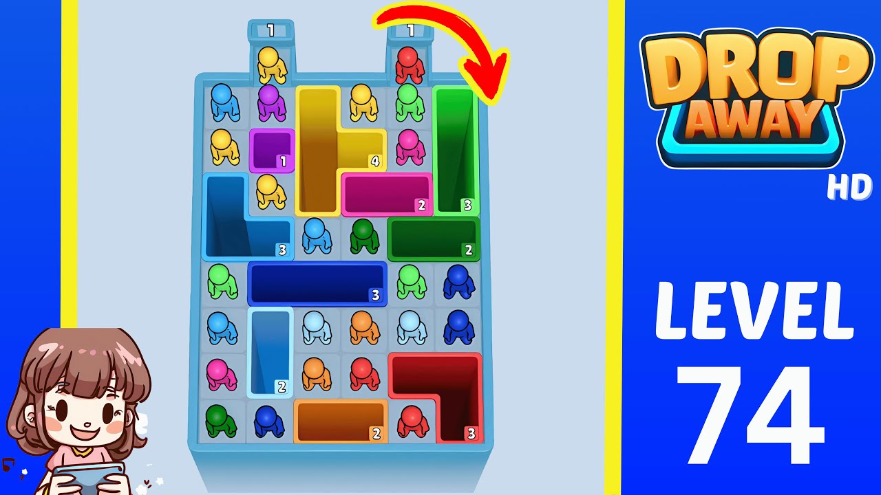 Drop Away Level 74: Drop Away Level 74 - Walkthrough Solution Game