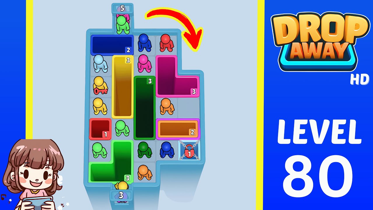 Drop Away Level 80: Drop Away Level 80 - Walkthrough Solution Game