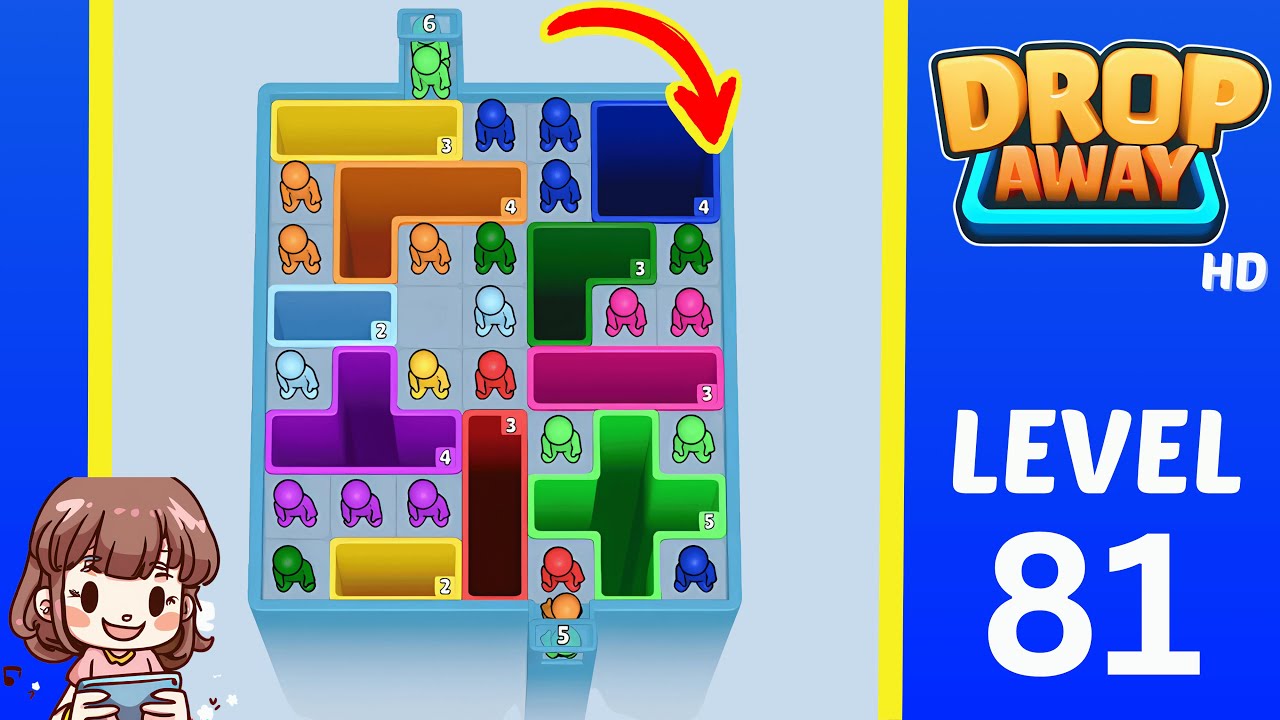Drop Away Level 81: Drop Away Level 81 - Walkthrough Solution Game