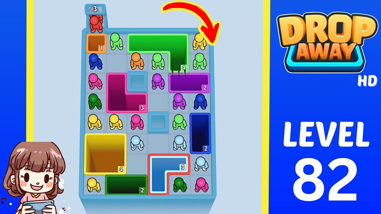 Drop Away Level 82: Drop Away Level 82 - Walkthrough Solution Game
